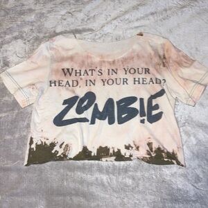 The Cranberries Zombie Cropped Tee